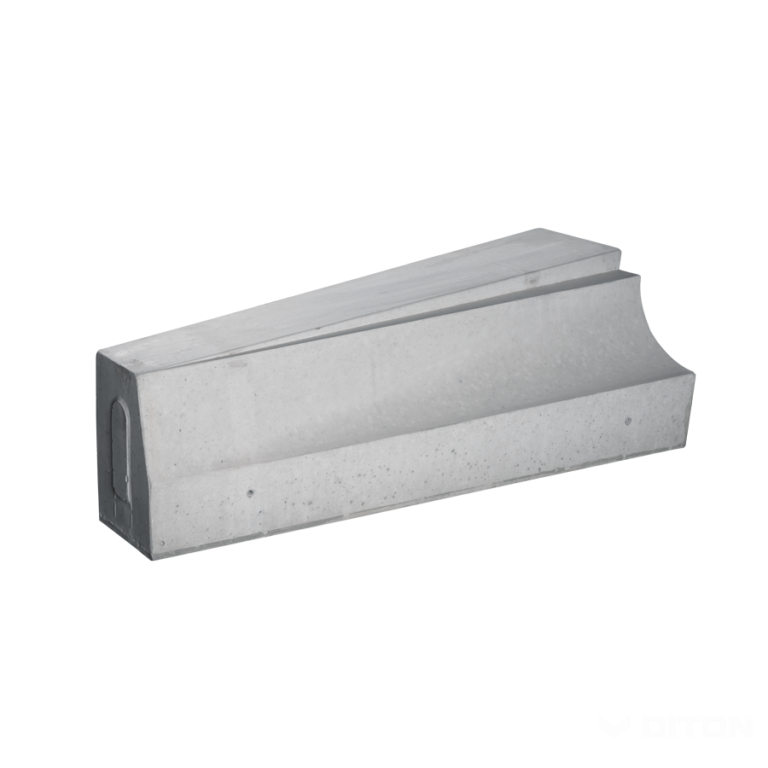 Obrubník zastávkový Bus prechodový ľavý 250 - 290, prírodná