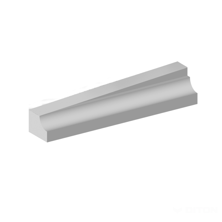 Obrubník zastávkový Bus prechodový ľavý 250 - 310, prírodná