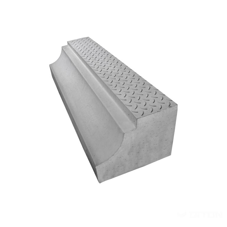 Obrubník zastávkový Bus nábehový pravý 330 - 310, prírodná