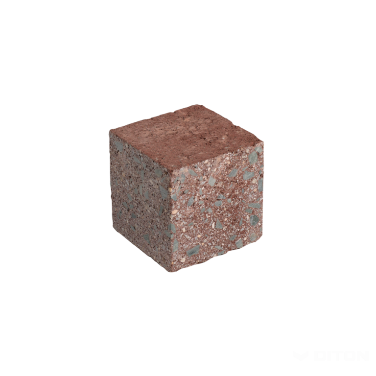 Murovací blok History - strieška - stredová kocka červená