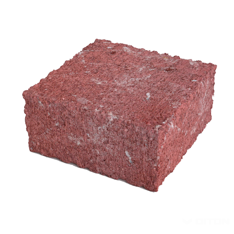 Murovací blok History - nízky kameň polovičný červený