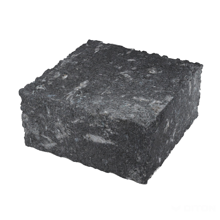 Murovací blok History - nízky kameň polovičný čierný