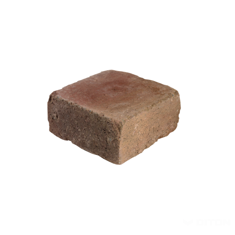 Murovací blok History - nízky kameň polovičný červeno-okrový