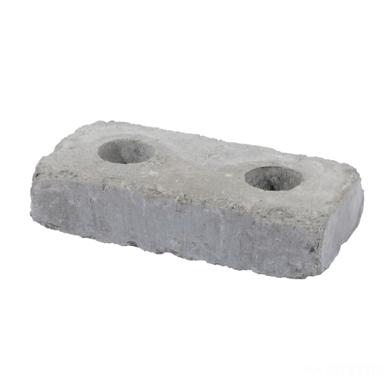 Murovací blok History - nízky kameň s otvorom prírodná