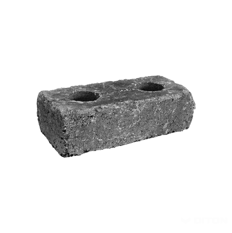 Murovací blok History - nízky kameň s otvorom čierný
